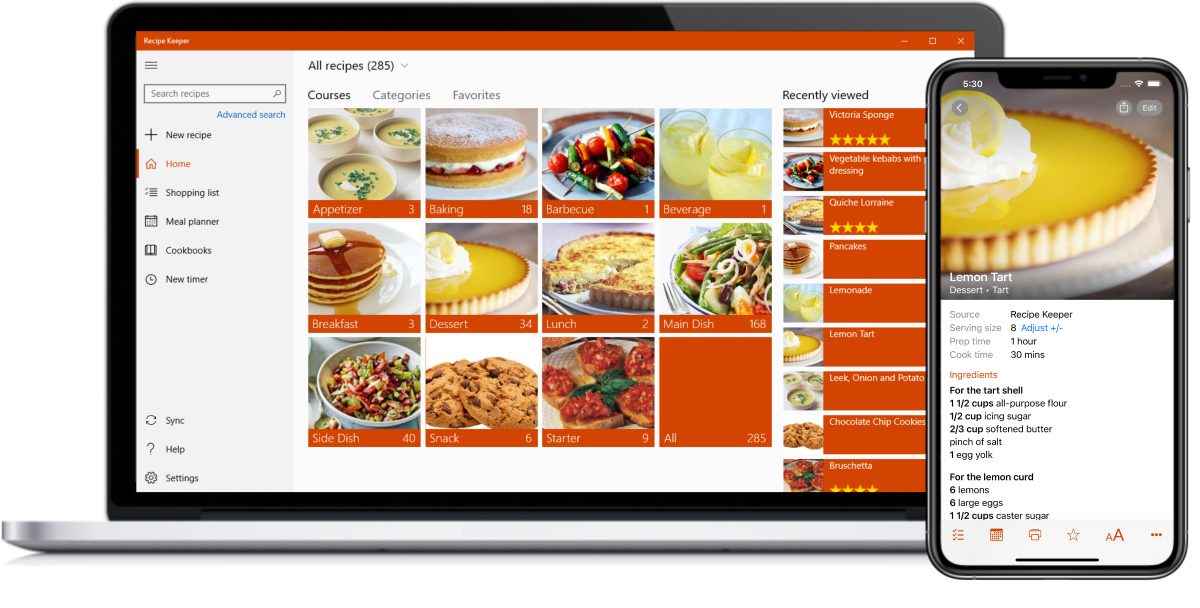 Recipe Keeper App for iPhone, iPad, Android, Windows and Mac