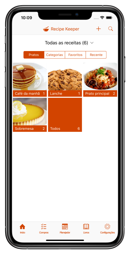 Aplicação Recipe Keeper para iPhone, iPad, Android, Windows e Mac
